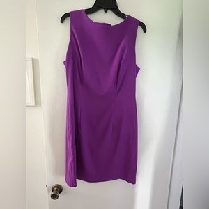 Purple sleeveless dress. Worn once in excellent condition.